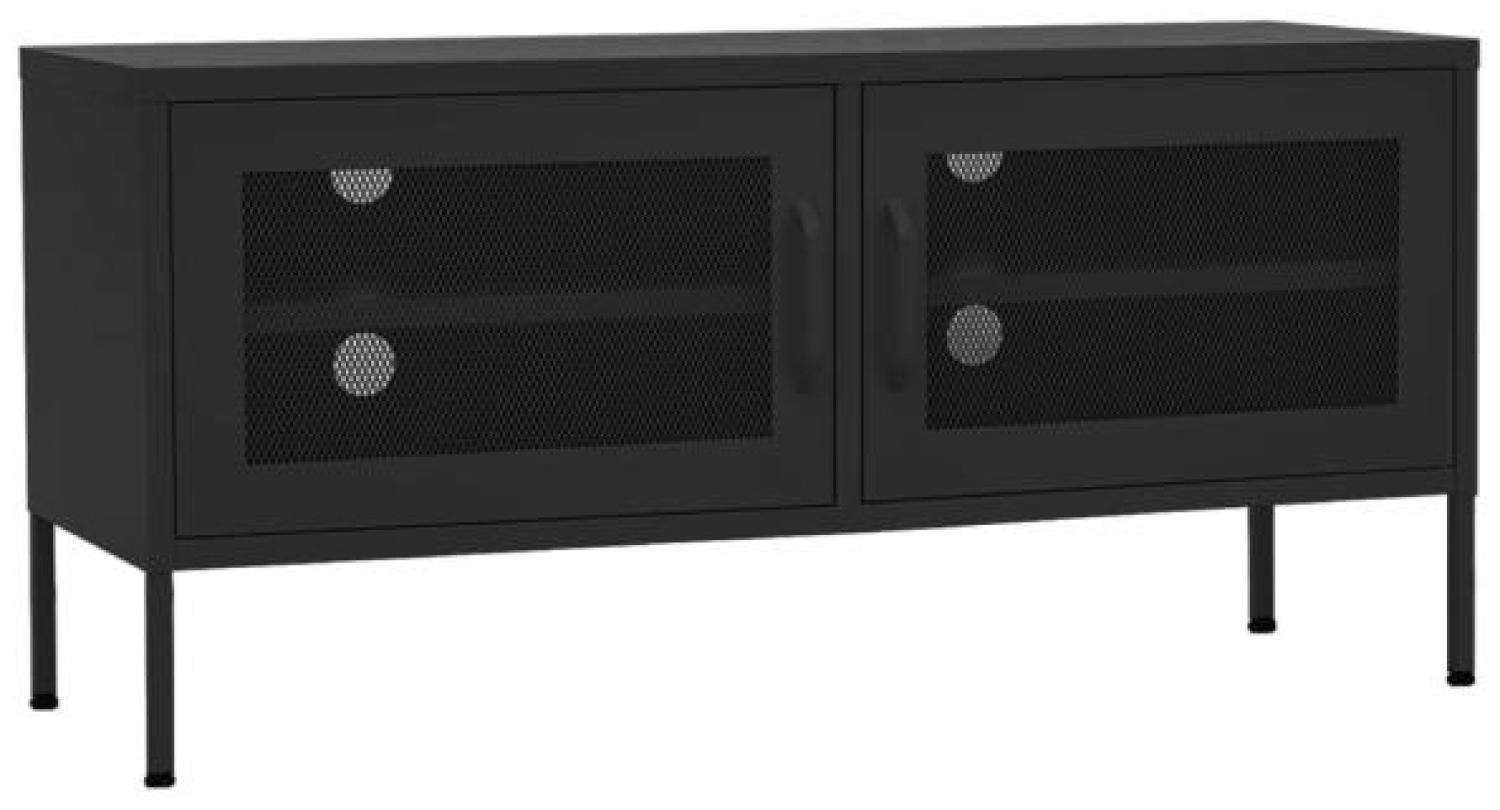 vidaXL TV-Schrank Schwarz 105x35x50 cm Stahl [336241] Bild 1