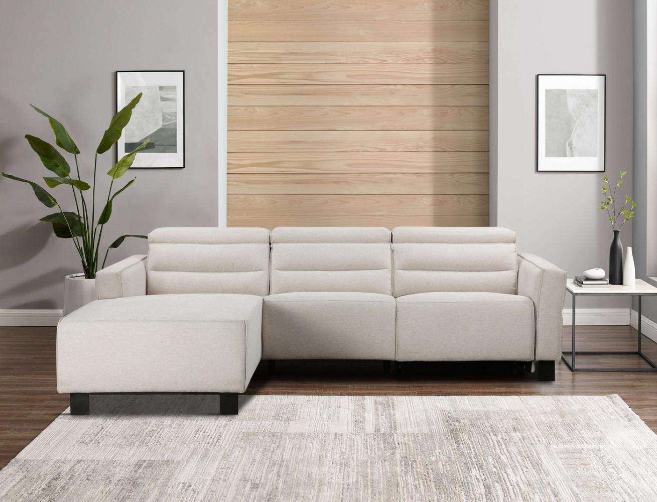 Places of Style Ecksofa Carpari, L-Form, 263 cm, mit manueller o. elektrischer Relaxfunktion, und USB/ Kopfteilverstellg Bild 1