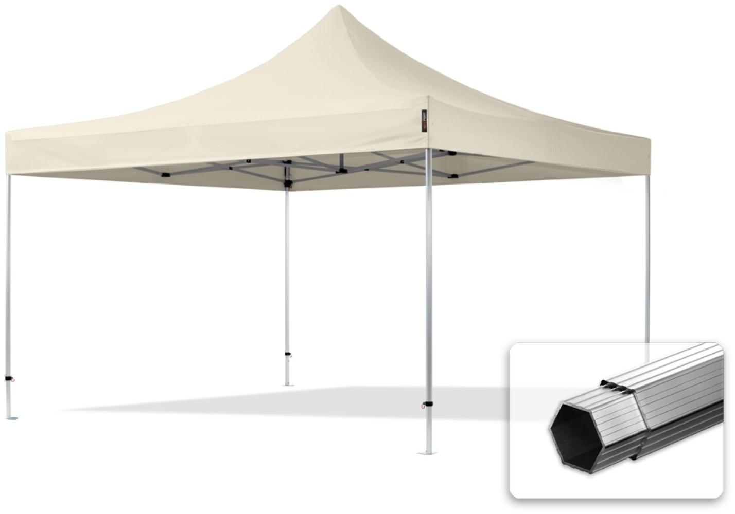 4x4 m Faltpavillon PROFESSIONAL Alu 40mm, creme Bild 1