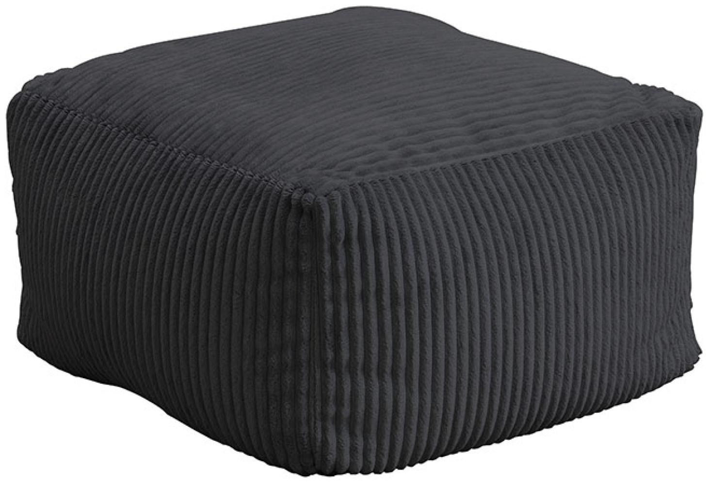 HOME DELUXE Sitzsack Hocker COZY - Anthrazit Bild 1