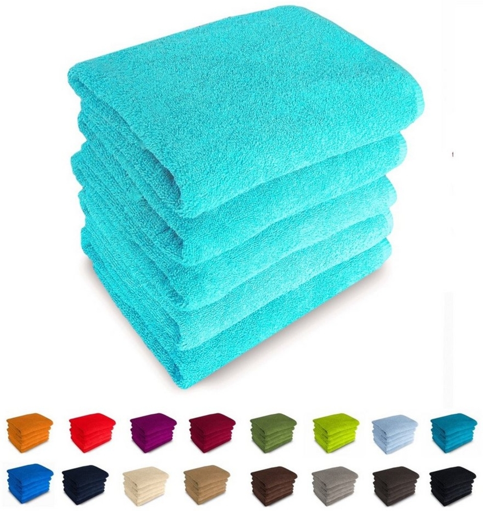 MatratzenL.A.B® Duschtücher 70x140 cm Rimini 500 g/m² Blauer Schwan®, 100% Baumwolle (Duschtücher), Badetücher, Frotee, 23 Farben, mit Aufhänger, einzeln verpackt Bild 1