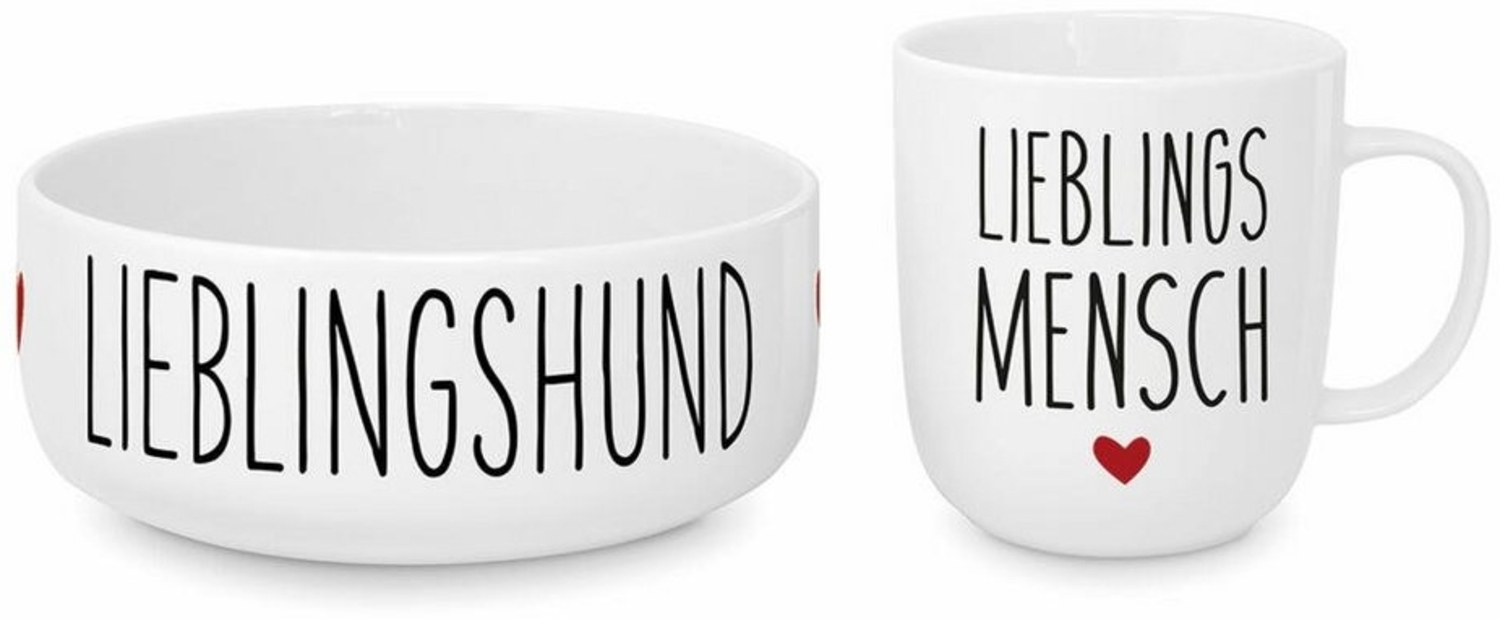 PPD Tasse Lieblingshund Dog Set 2-tlg, New Bone China Bild 1