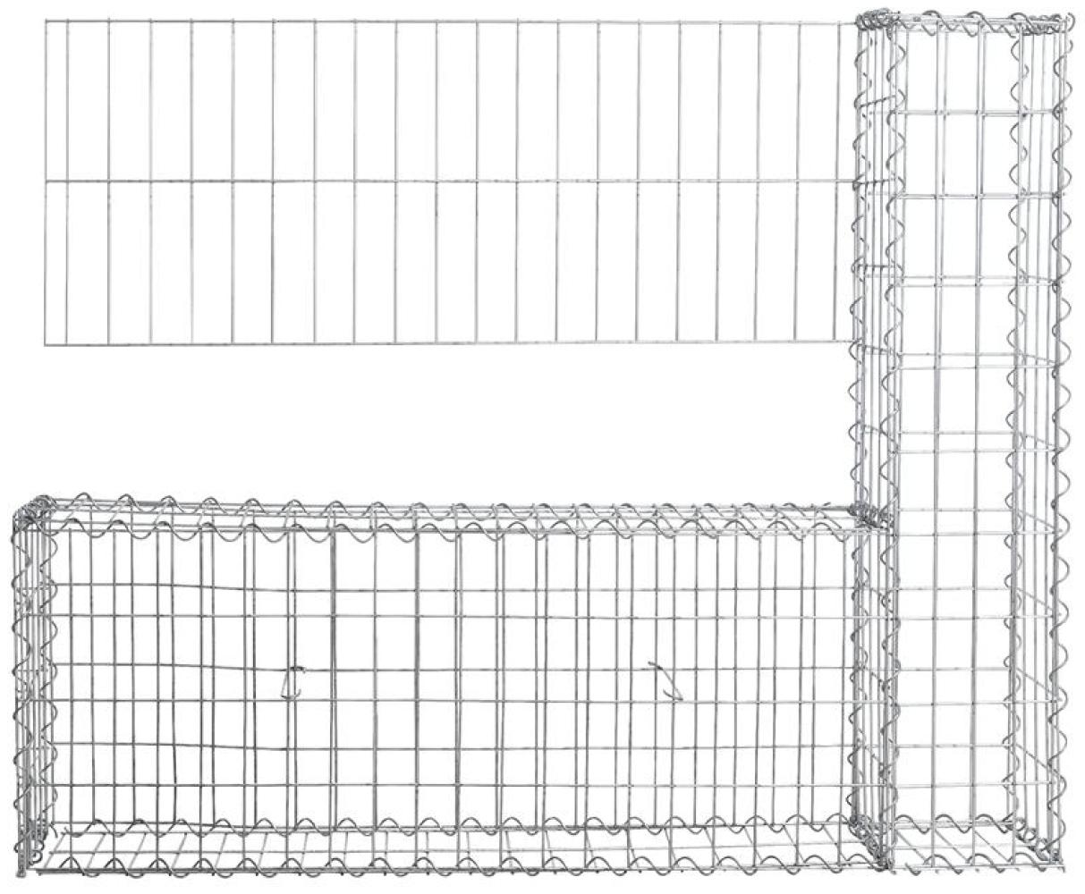 Gabionen Mauer Gartenzaun 120x100 cm Gabione Steinkorb Rankgitter Draht Gitter Bild 1