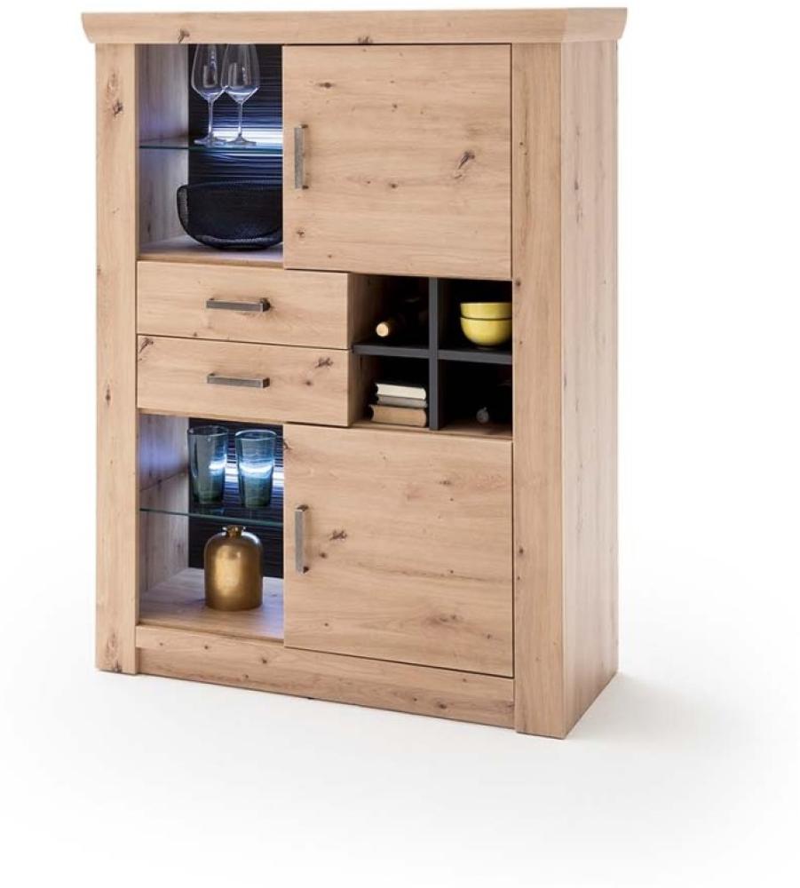 Highboard Meran - Balkeneiche Bild 1