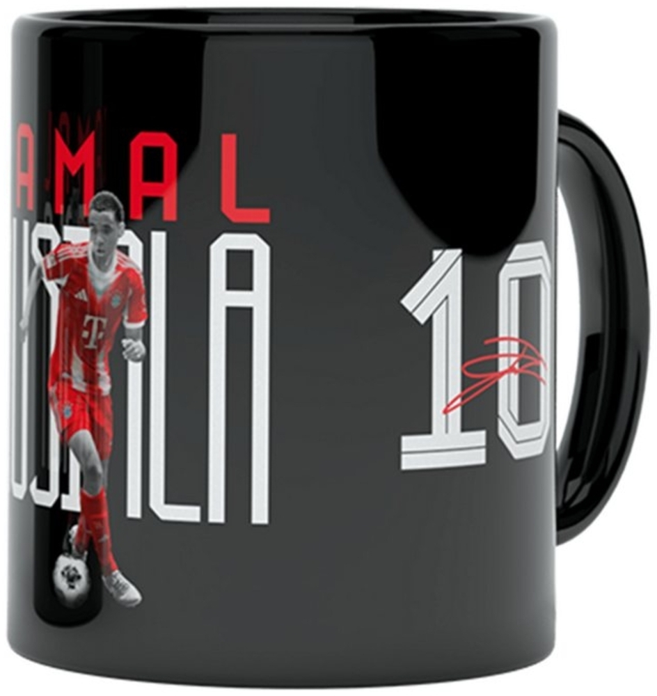 FC Bayern München Tasse FC Bayern München I Tasse Musiala 0,3 l I Schwarz, Keramik Bild 1