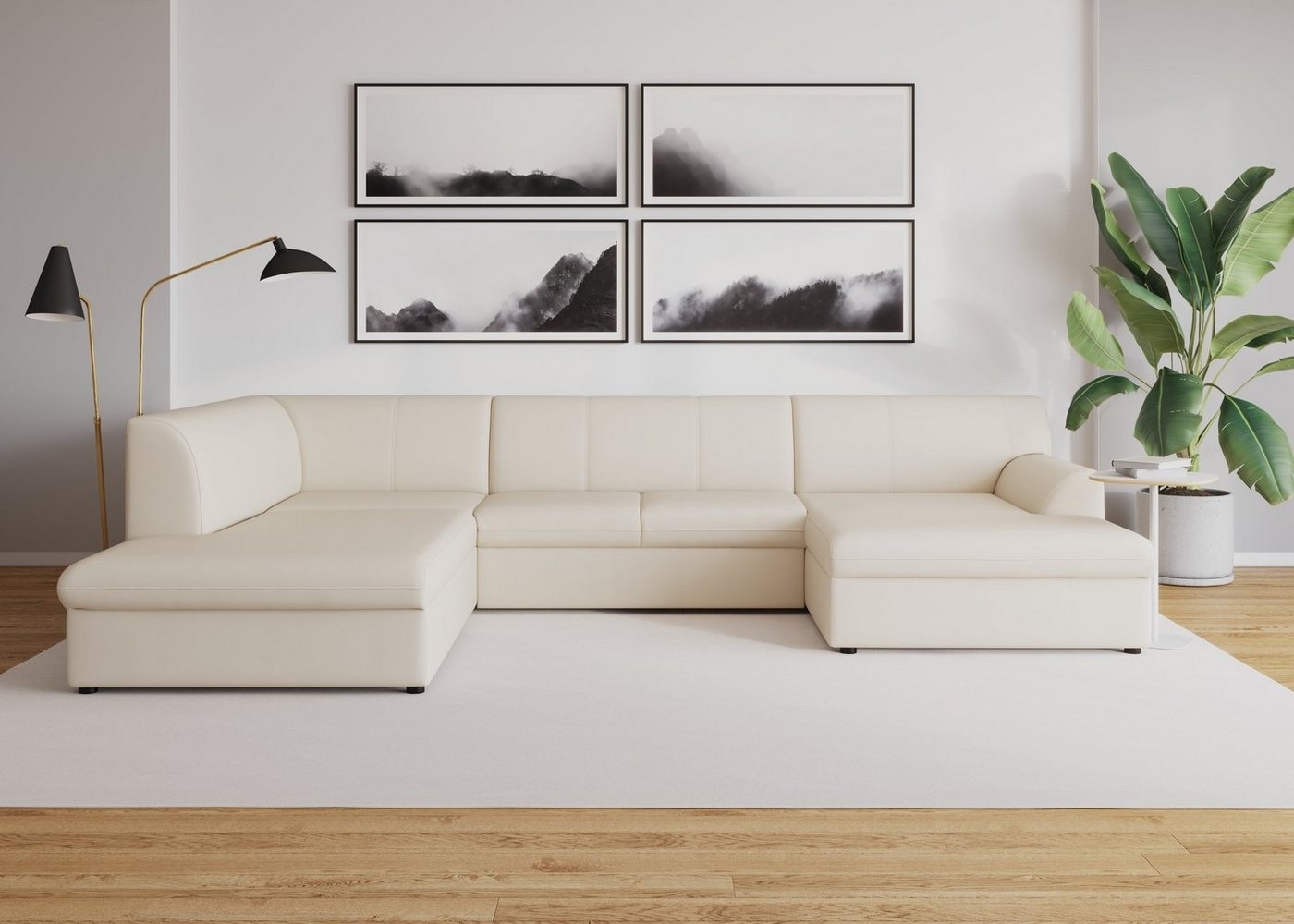 DOMO collection Wohnlandschaft Topper U-Form, wahlweise mit Bettfunktion Bild 1