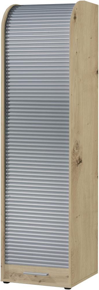 Jalousieschrank >Organizer< (BxHxT 45 x 164 x 40 cm) in asteiche / silber Bild 1