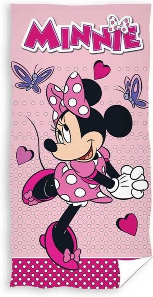 Disney Strandtuch Minnie Mouse Badetuch Handtuch Strandtuch 70 x 140 cm Bild 1