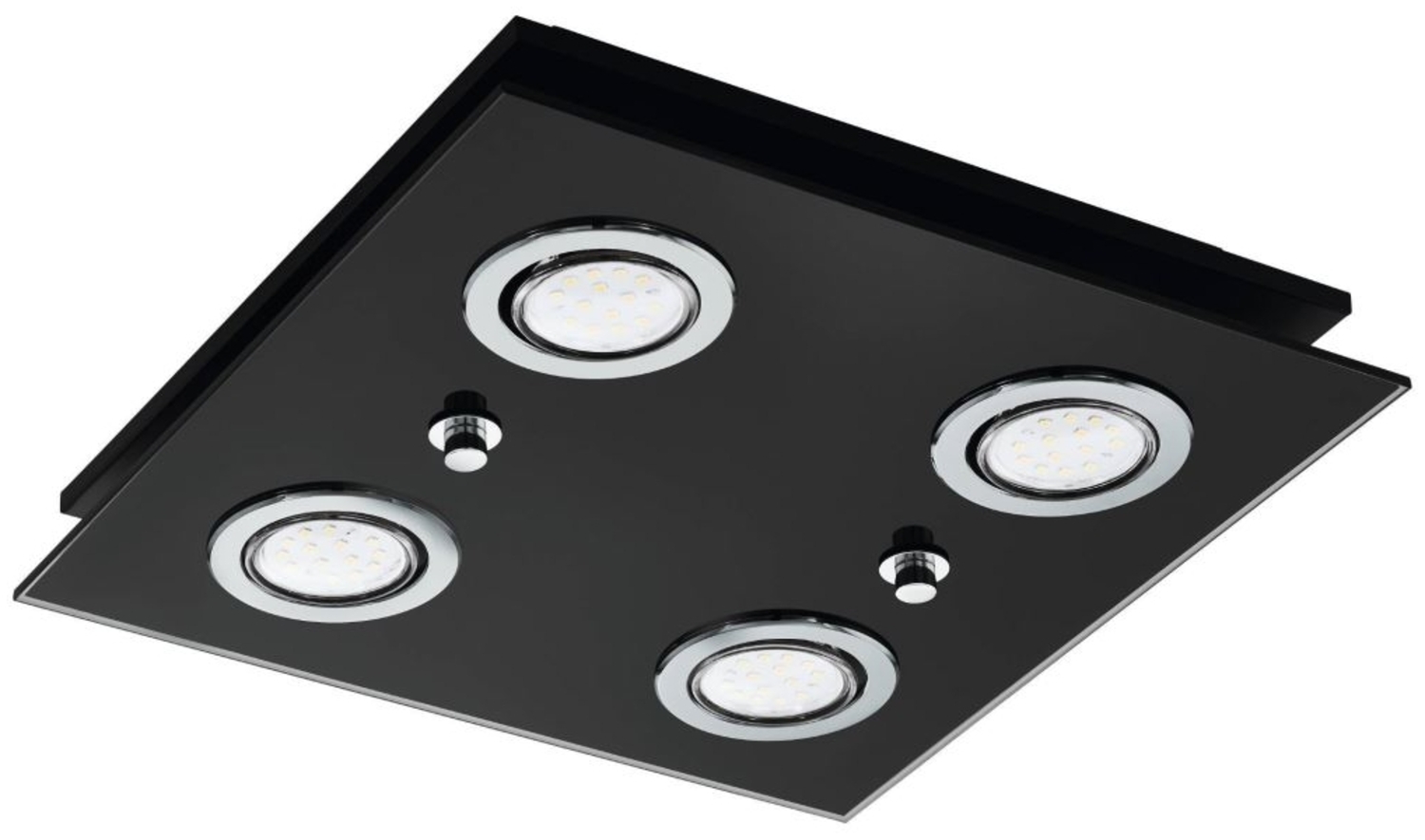 Eglo 33804 Deckenleuchte GRATTINO schwarz, klar L:29 B:29 H:7cm Bild 1