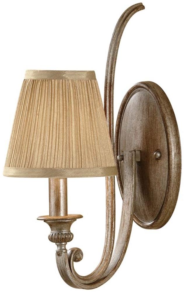 Elstead Lighting Abbey 1-Light Wandleuchte Beige 1-flammig E14 Bild 1