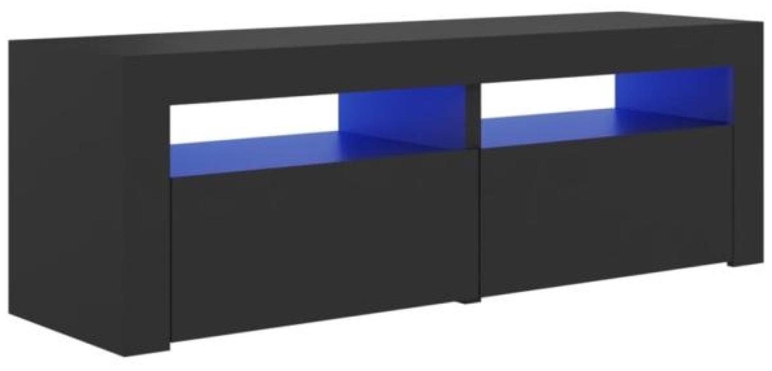 vidaXL TV-Schrank mit LED-Leuchten Grau 120 x 35 x 40 cm, Mit Beleuchtung [804357] Bild 1