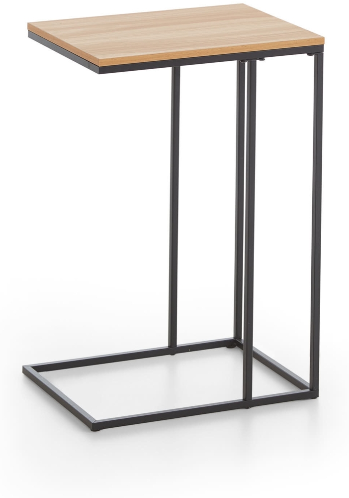 Couchtisch (B/H/T: 30x58x40 cm) in Artisan Nachbildung und schwarz Bild 1