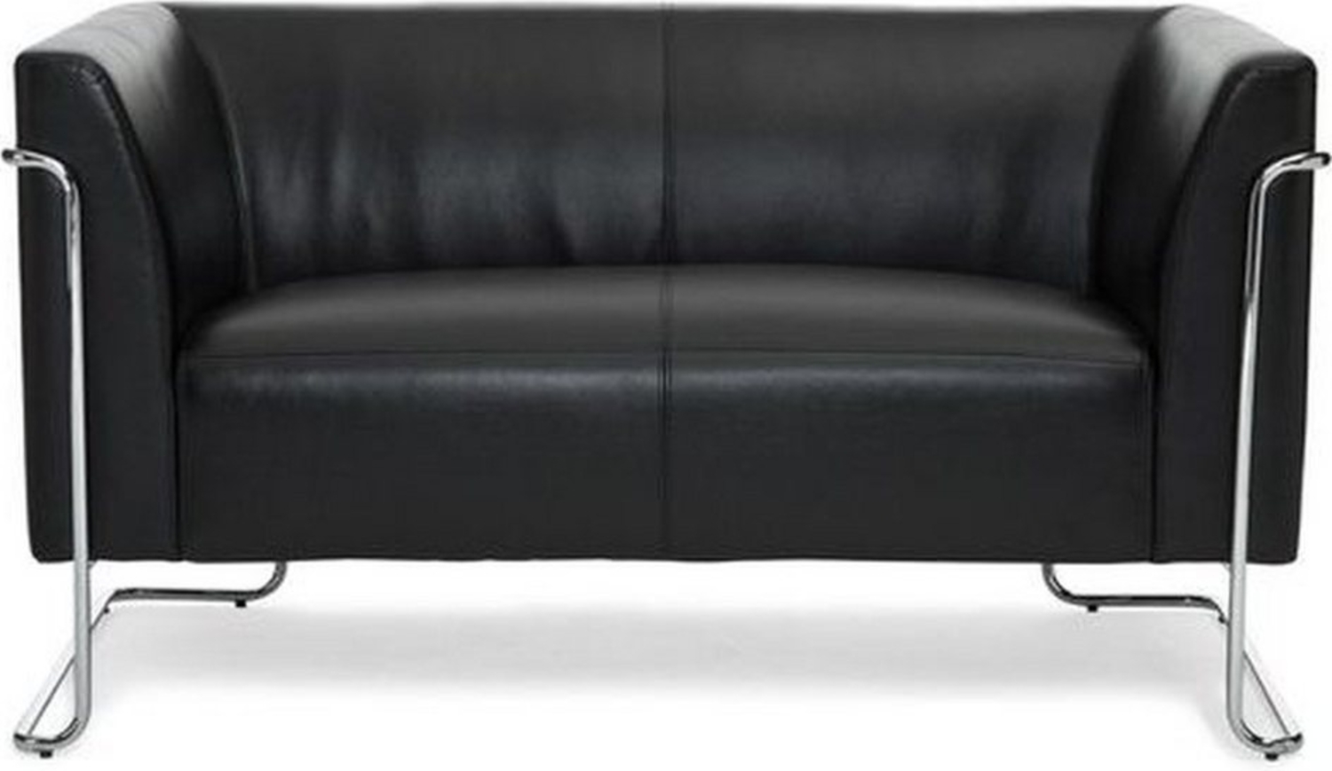 hjh OFFICE Lounge Sofa Curacao Kunstleder Schwarz Bild 1