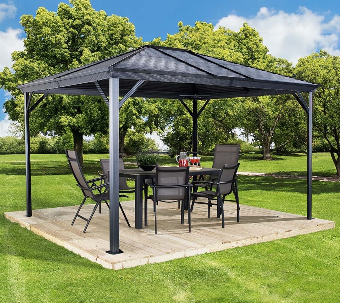 Sojag Aluminium Pavillon Ventura 1014 | Basaltgrau | 296x423x261 cm Bild 1