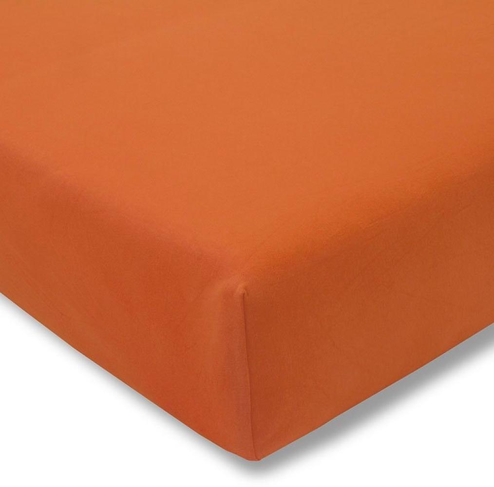 Estella Zwirnjersey Spannbetttuch 180/200 - 200/220 cm terracotta (370) Bild 1