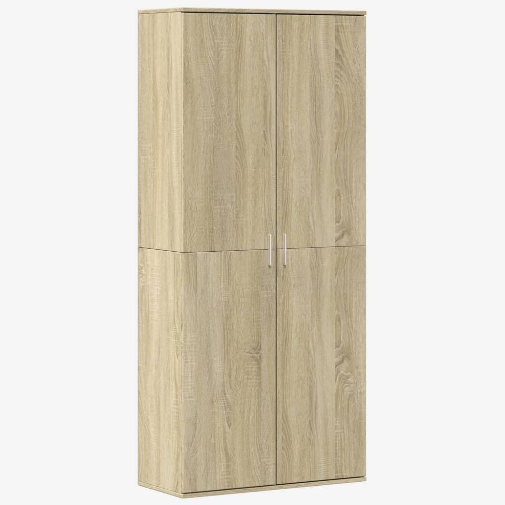 vidaXL Highboard Sonoma-Eiche 80x35x180 cm Holzwerkstoff 3276653 Bild 1