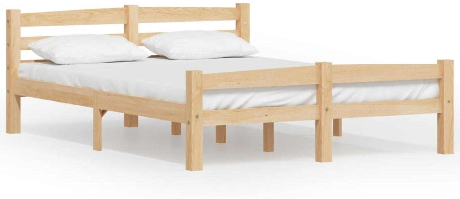 vidaXL Massivholzbett Kiefer 140x200 cm [322064] Bild 1
