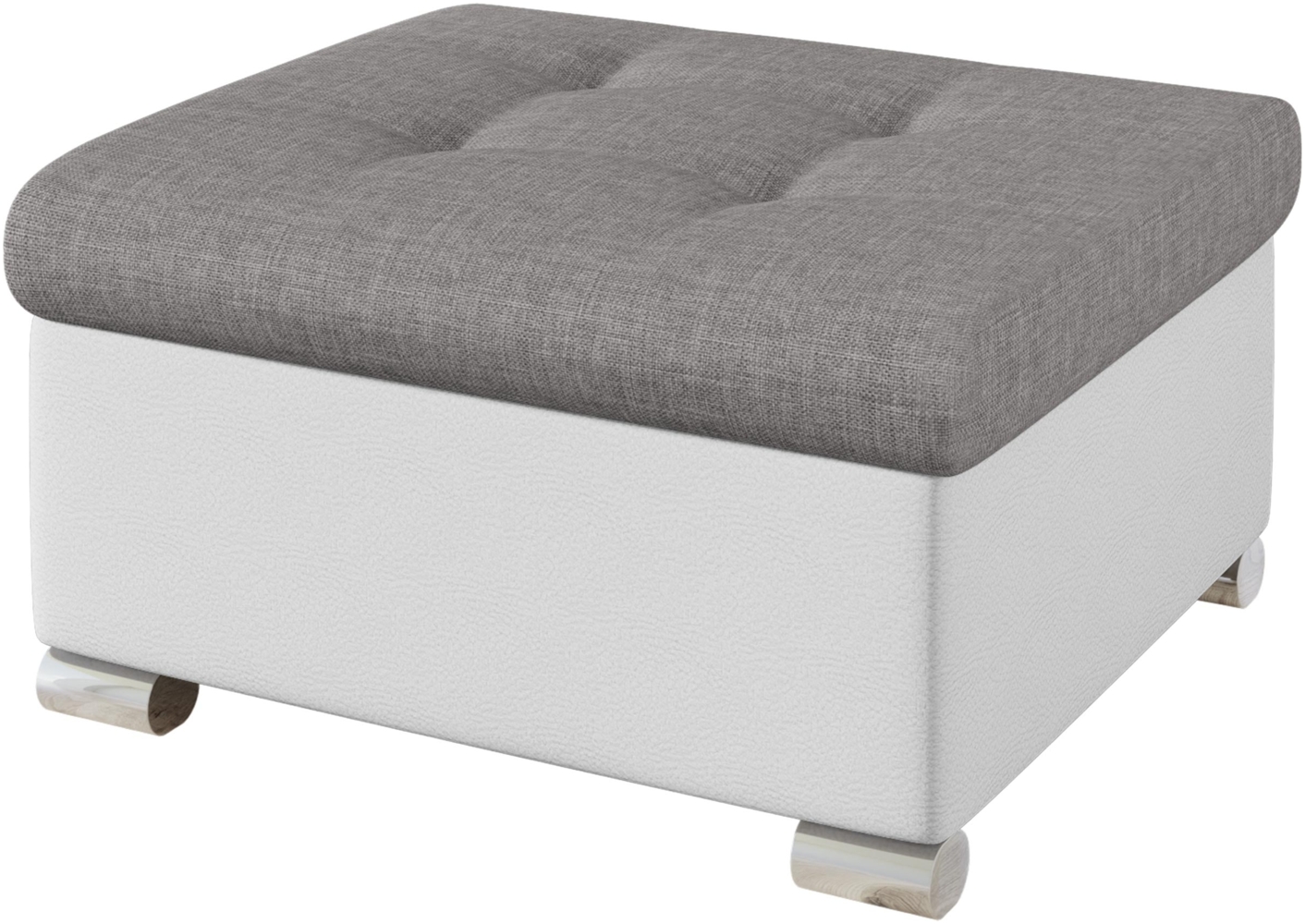 Polsterhocker Niko Klein, Farbe: Soft 017 + Lux 05 Bild 1