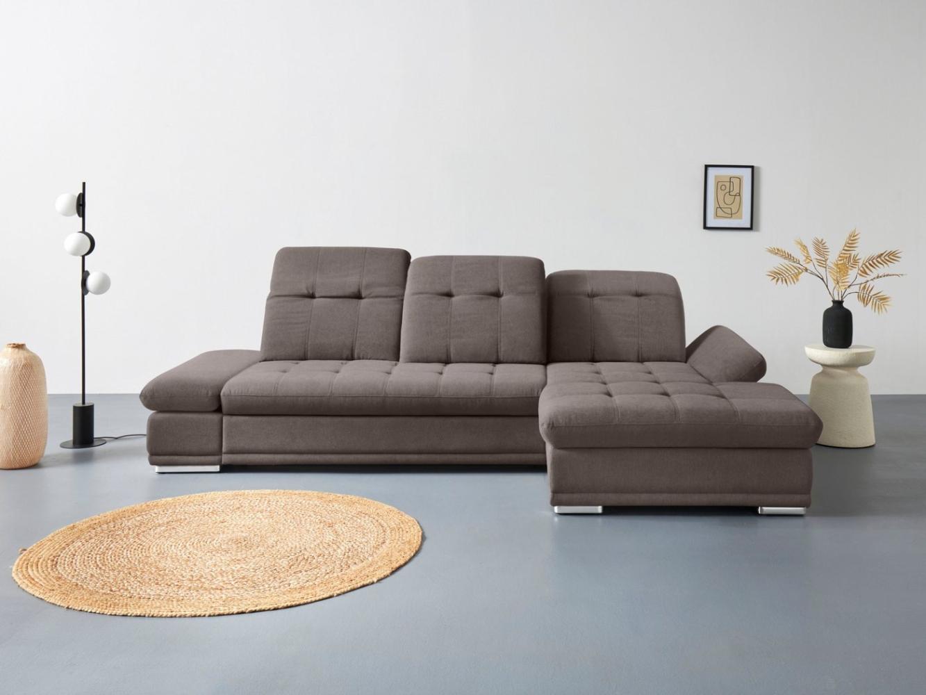 COTTA Ecksofa Holiday L-Form, Sitztiefenverstellung, wahlweise mit Bettfunktion inkl. Bettkasten Bild 1