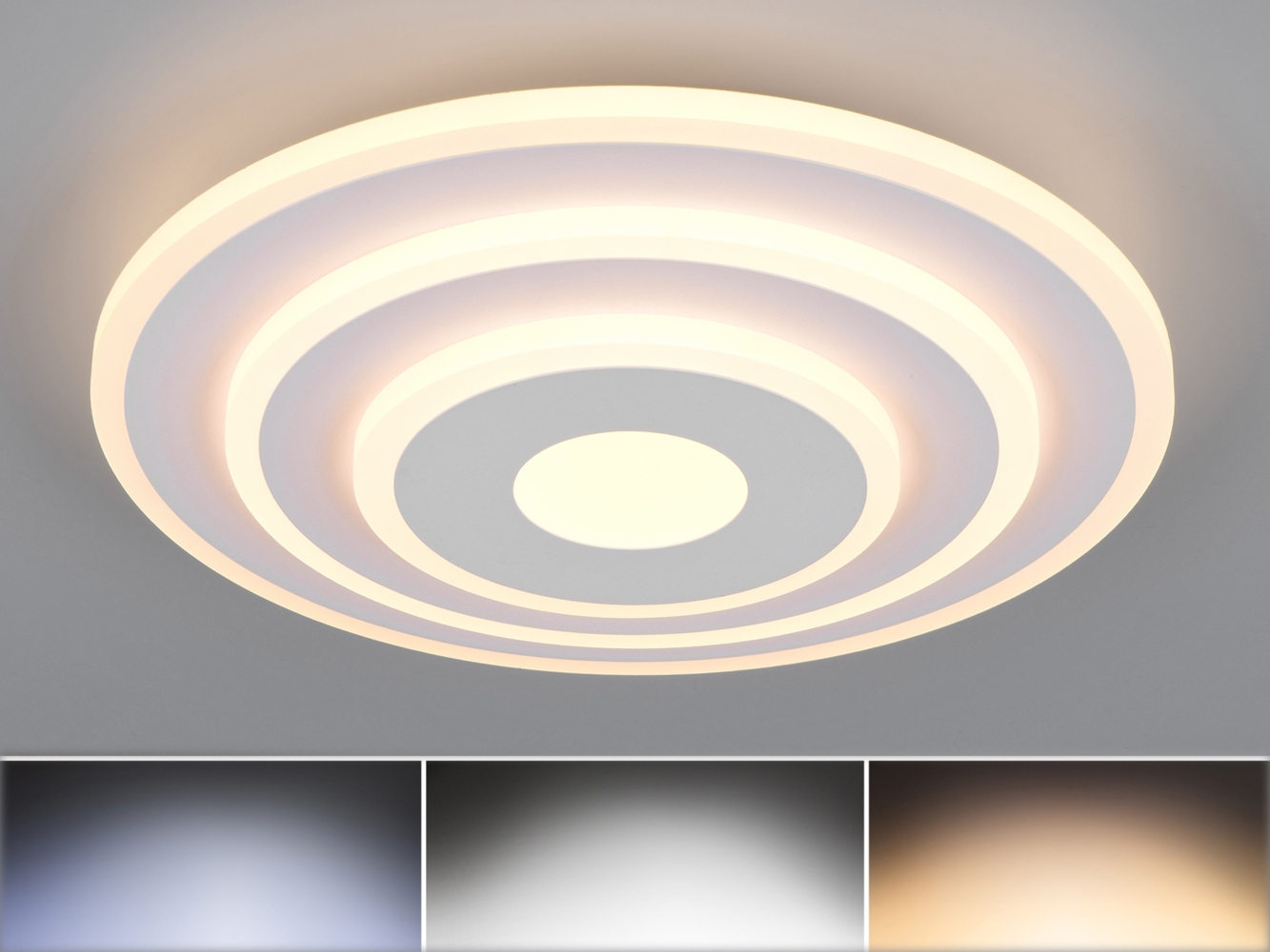 Reality LED Deckenleuchte Goya 35W weiß warmweiß-kaltweiß Bild 1