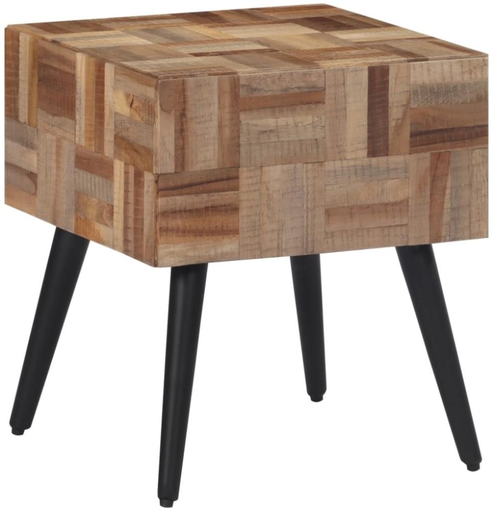 vidaXL Beistelltisch 40x40x45 cm Recyceltes Massivholz Teak 358522 Bild 1
