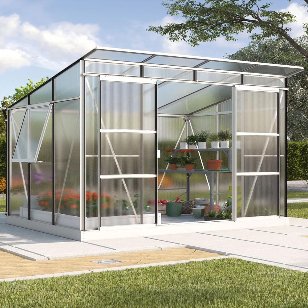 Vitavia Gewächshaus "Freya 5900", aluminium eloxiert, 5,9 m²,6 mm HKP Bild 1