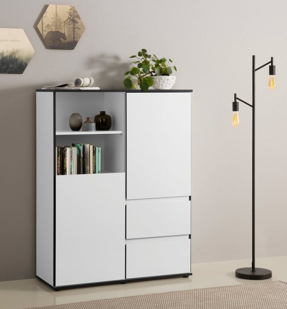 HELA Highboard Ariana, mit angeschrägten Griffmulden, Breite 100 cm Bild 1