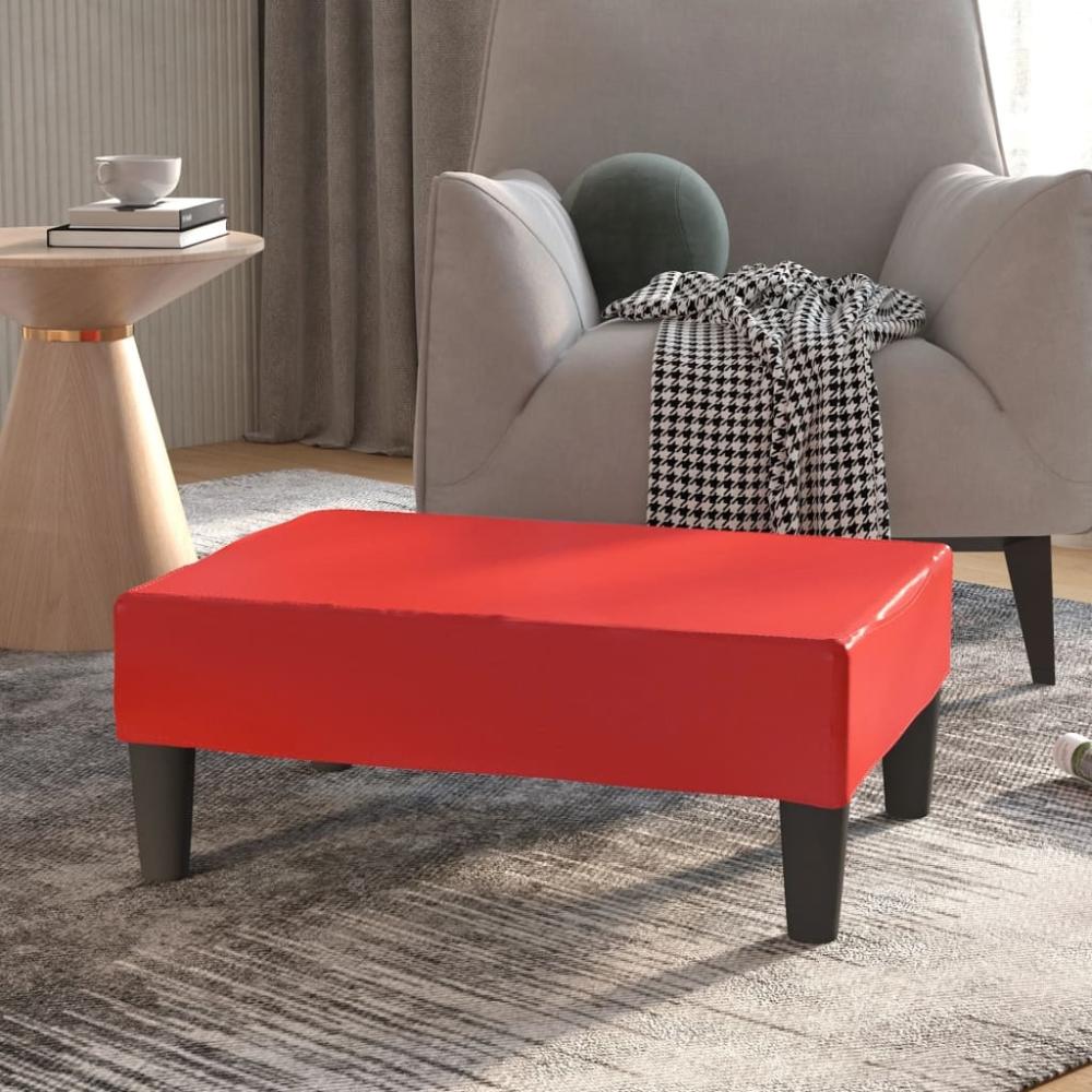 Fußhocker Rot 78x56x32 cm Kunstleder [337713] Bild 1