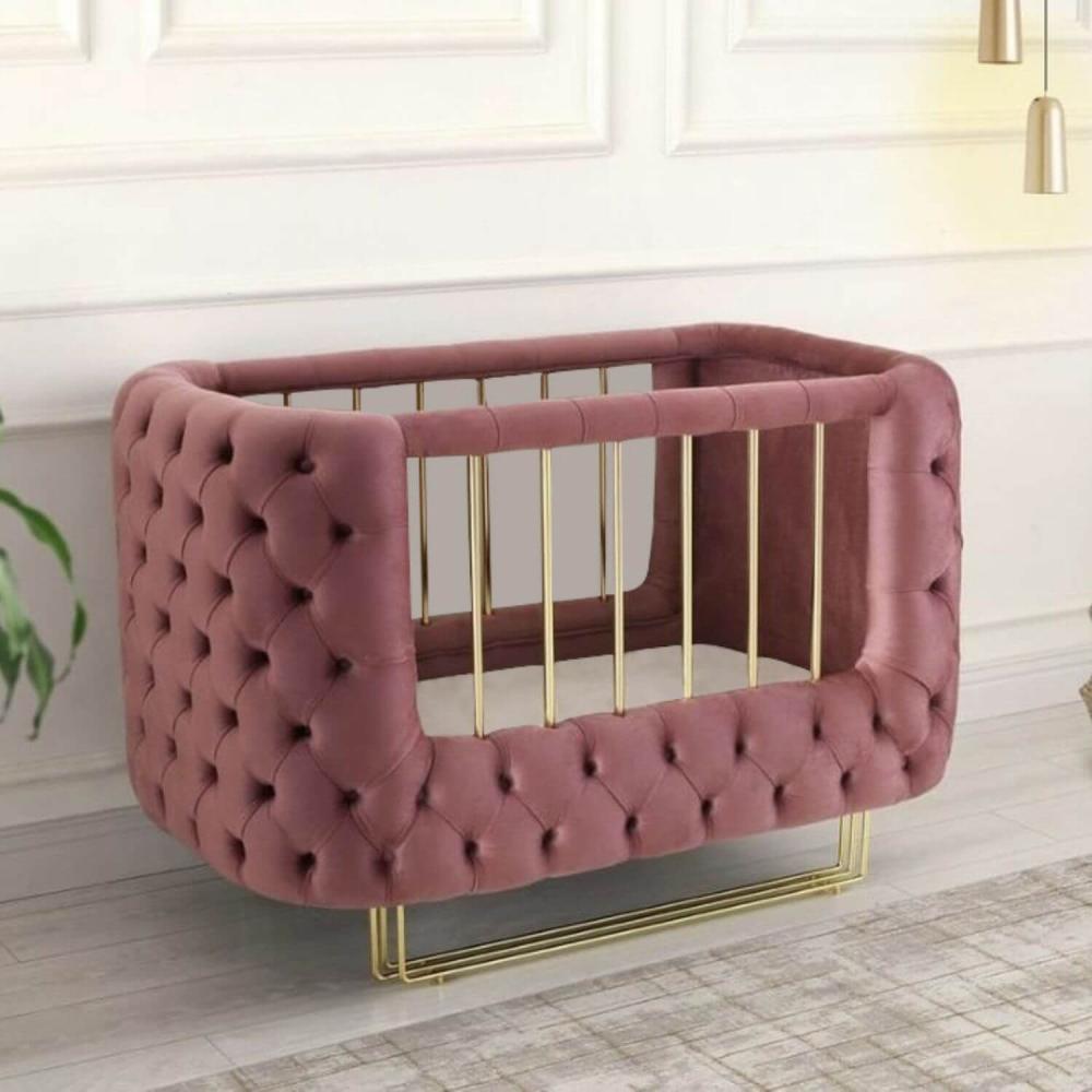 Emar | Babybett Pink mit Gold Bild 1