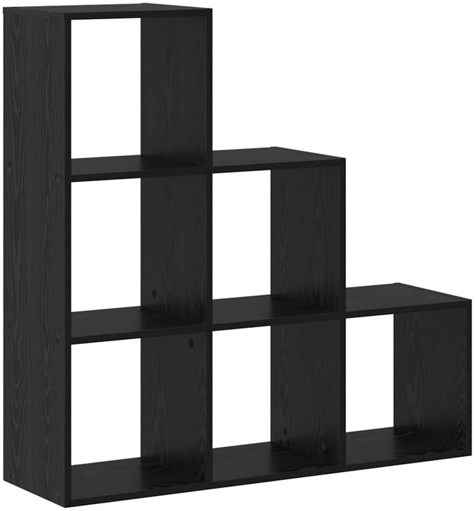 vidaXL Bücherregal Schwarz Eichen-Optik 99 x 29 x 99 cm Holzwerkstoff 879662 Bild 1