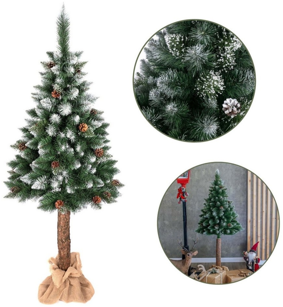 Sarcia. eu Künstlicher Weihnachtsbaum Künstlicher Weihnachtsbaum Diamantkiefer am Stamm PVC 120cm Bild 1