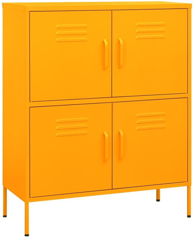 vidaXL Lagerschrank Senfgelb 80x35x101,5 cm Stahl 336137 Bild 1