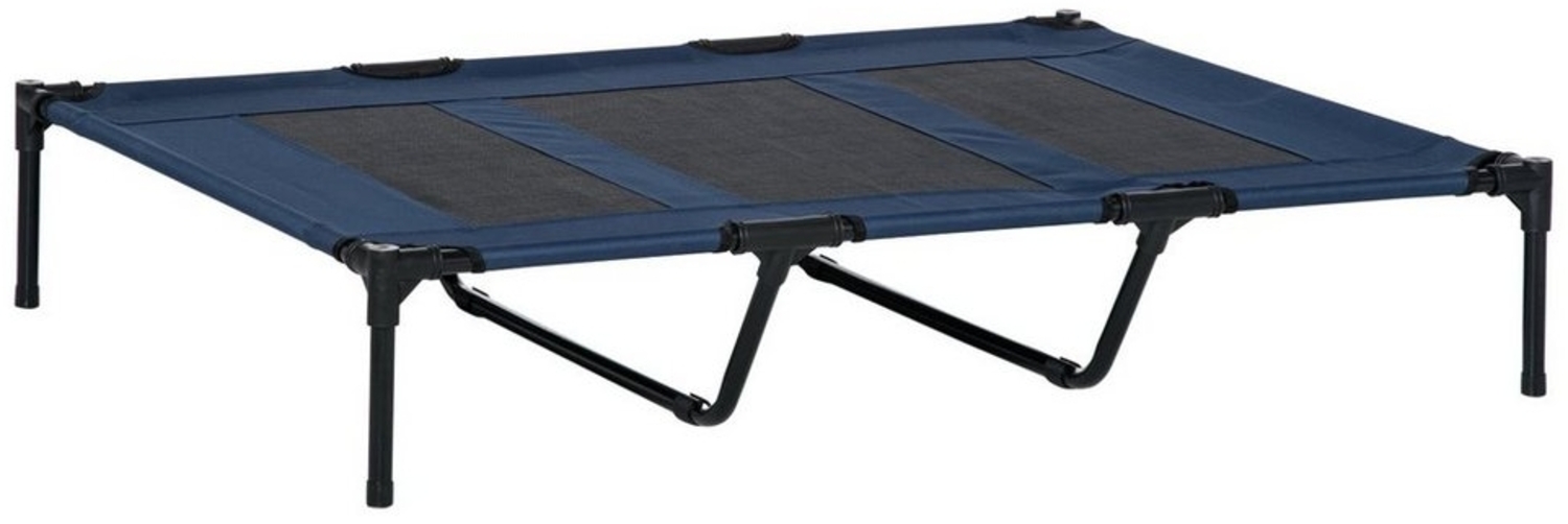 PawHut Tierbett Katzenbett, Outdoor, Haustierbett, Haustierliege, Oxford, Texteline-Stoff, für Garten, Balkon, Dunkelblau Bild 1