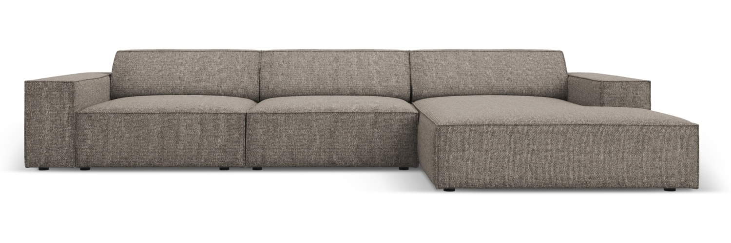 Micadoni Ecksofa Jodie 4-Sitzer Rechts Chenille Haga Grau Bild 1