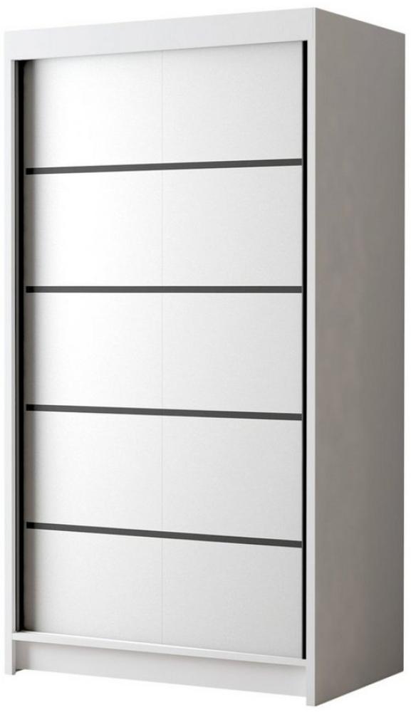 Sofnet Kleiderschrank Letto IV (mit Schiebetüren und Kleiderstange) Schwebetürenschrank mit 2 Türen, Schiebetürenschrank - 100x200x58 cm Bild 1