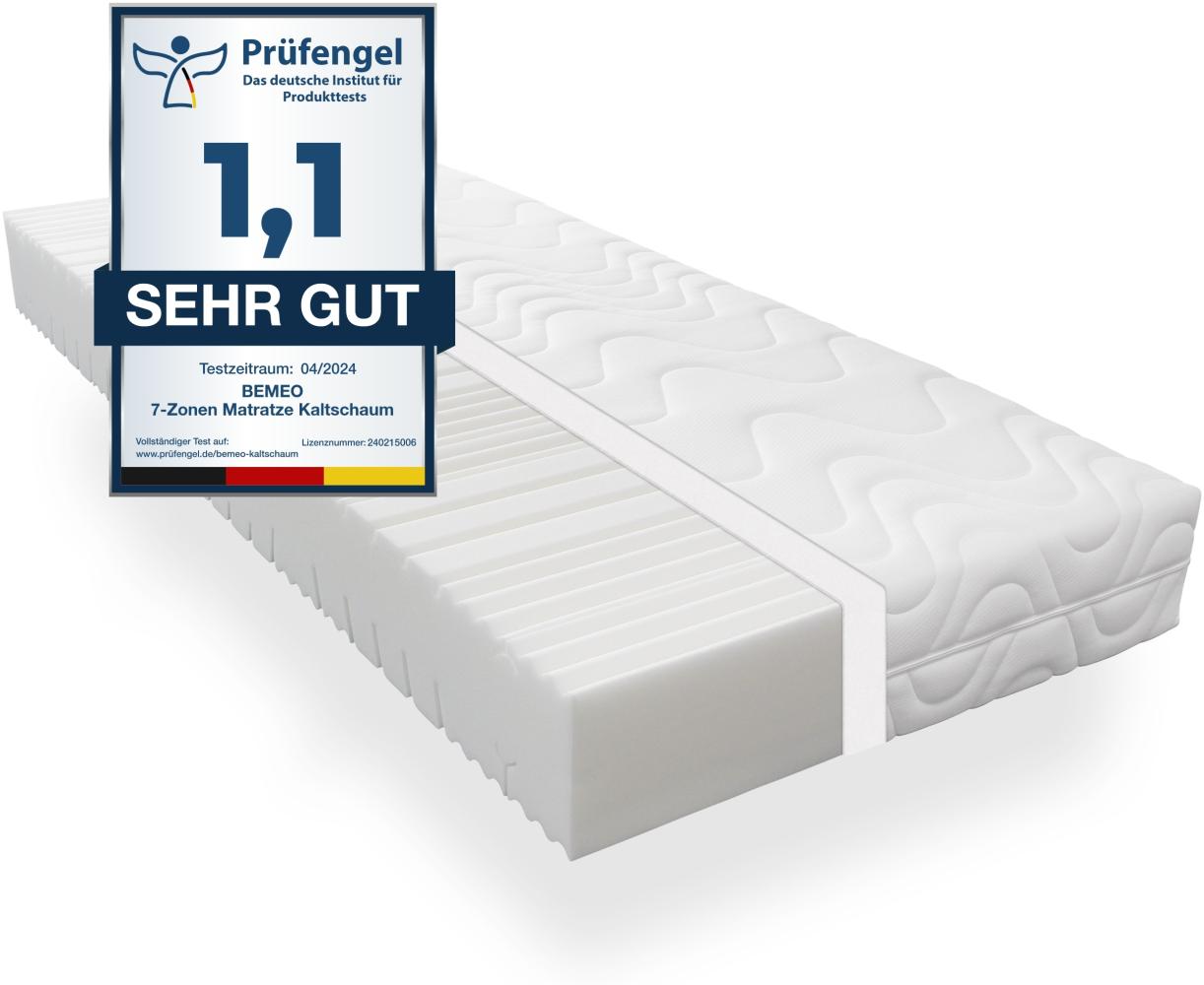 Kaltschaummatratze BeMeo Kaltschaum ideale Allrounder-Matratze für Single- und Ehebetten, BeMeo, 21 cm hoch, 100 TAGE PROBESCHLAFEN, 100% Made in Germany 100x200 Bild 1