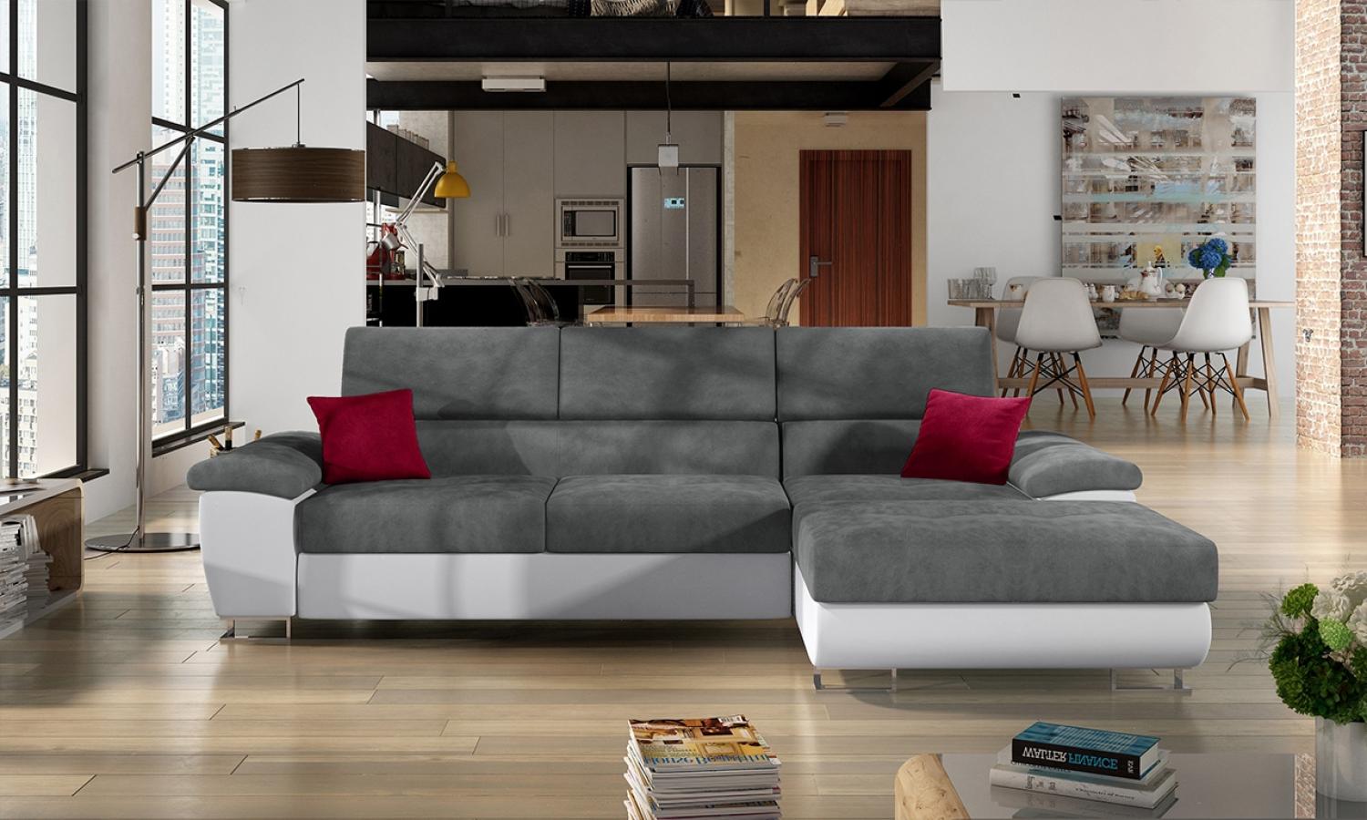 Ecksofa Cotere Mini (Soft 017 + Uttario Velvet 2971 + Kronos 02, Seite: Rechts) Bild 1