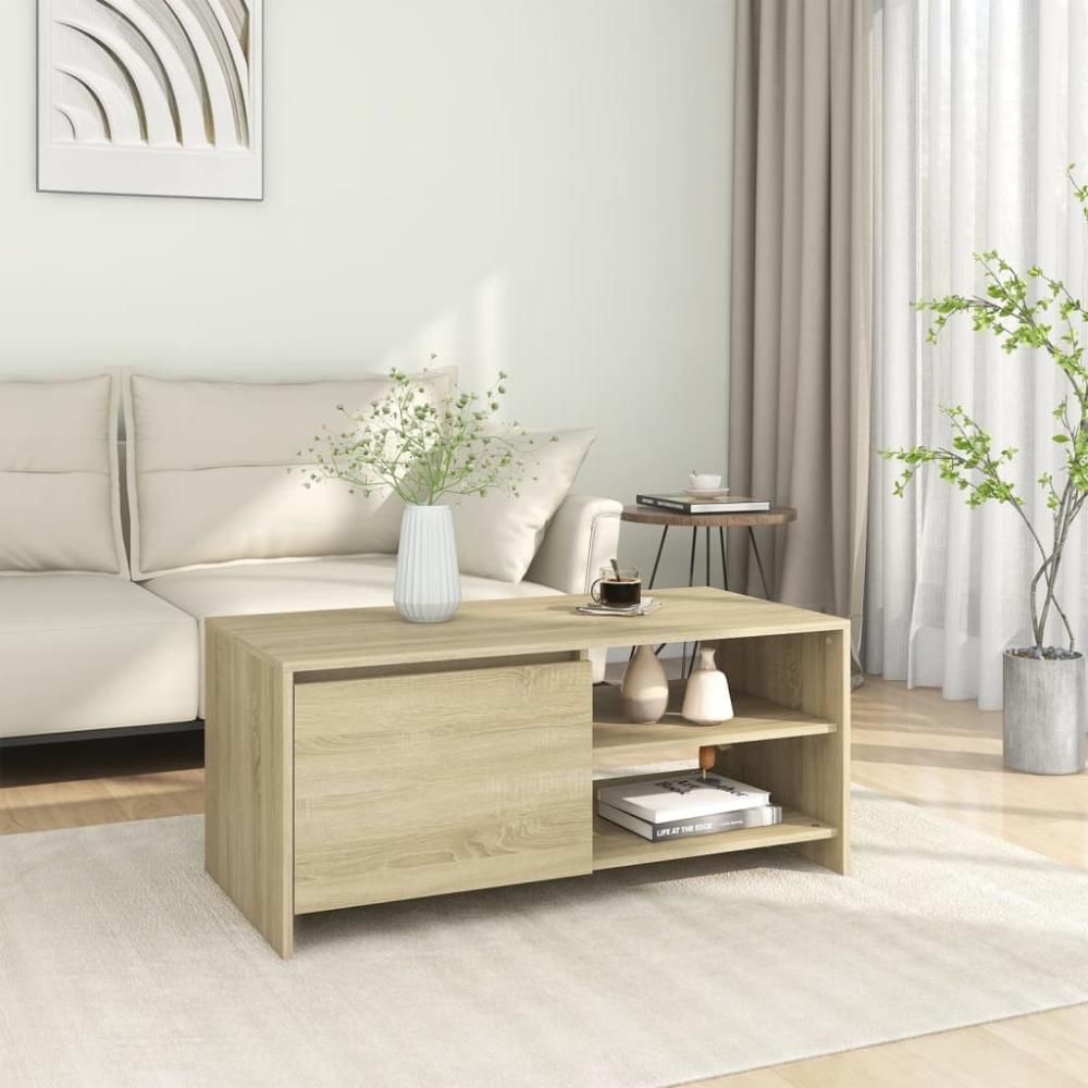 Couchtisch Sonoma-Eiche 102 x 50 x 45 cm Holzwerkstoff [809830] Bild 1