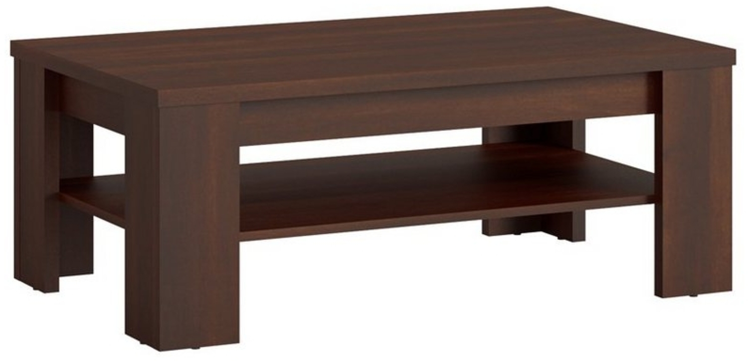 Couchtisch Nussbaum 110 cm IMPERIA-129 mit Ablage Bild 1