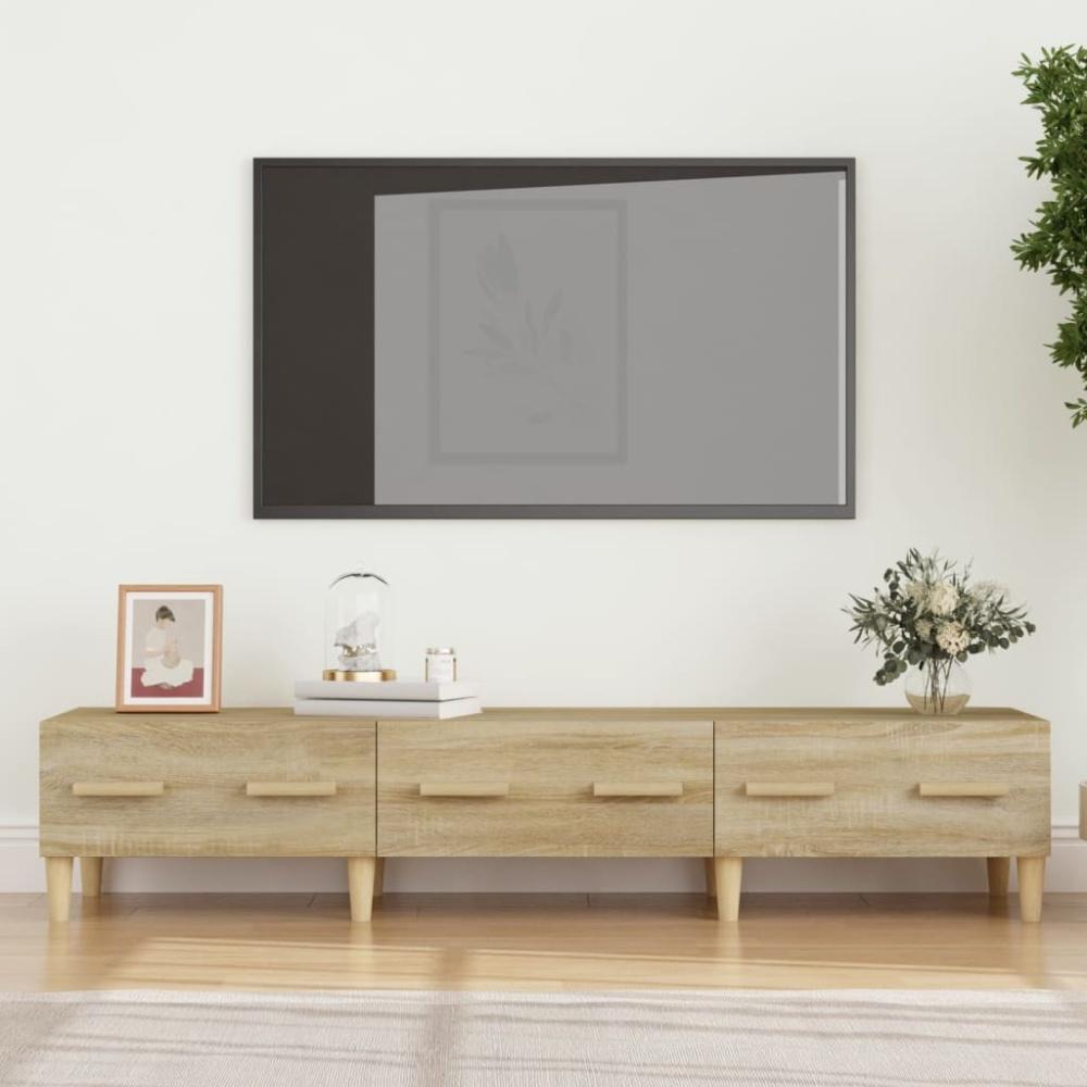 TV-Schrank Sonoma-Eiche 150 x 34,5 x 30 cm Holzwerkstoff [812639] Bild 1