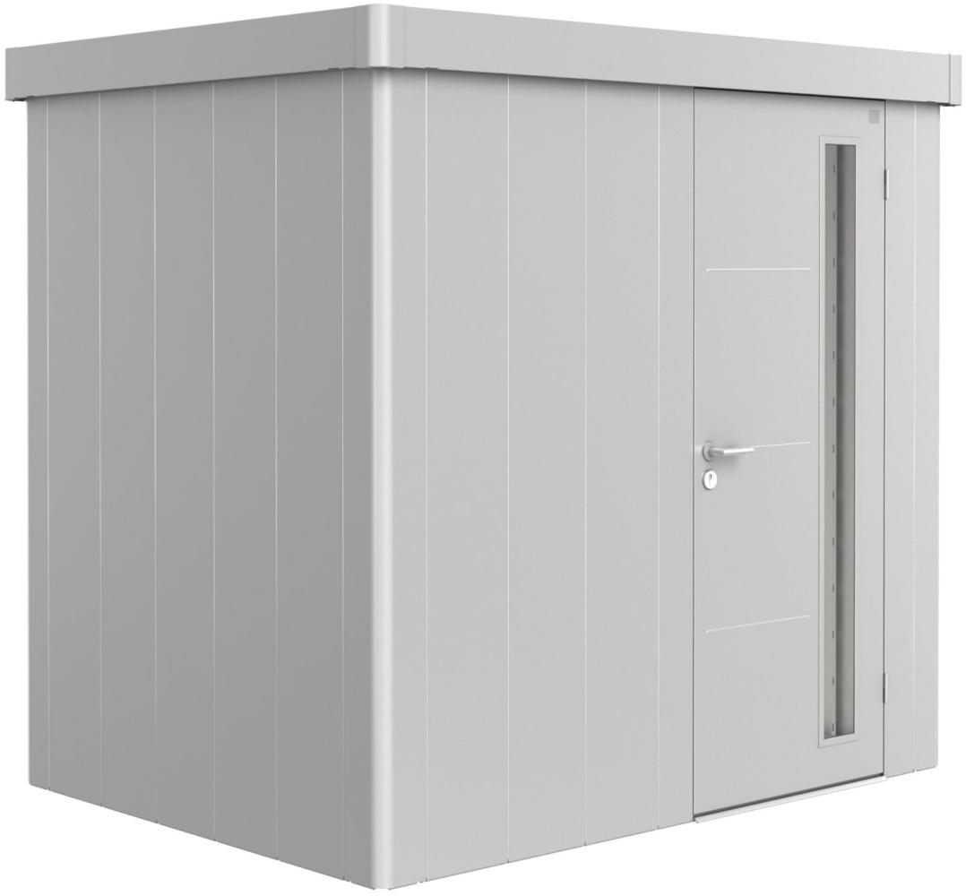 Biohort Gerätehaus Neo®
1B: 236 x 180 x 222 (b x t x h) cm silber-metallic Bild 1