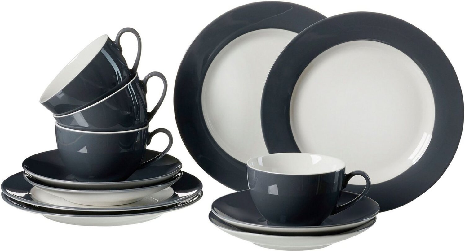 Ritzenhoff & Breker DOPPIO Kaffeeservice 12-teilig Anthrazit Bild 1