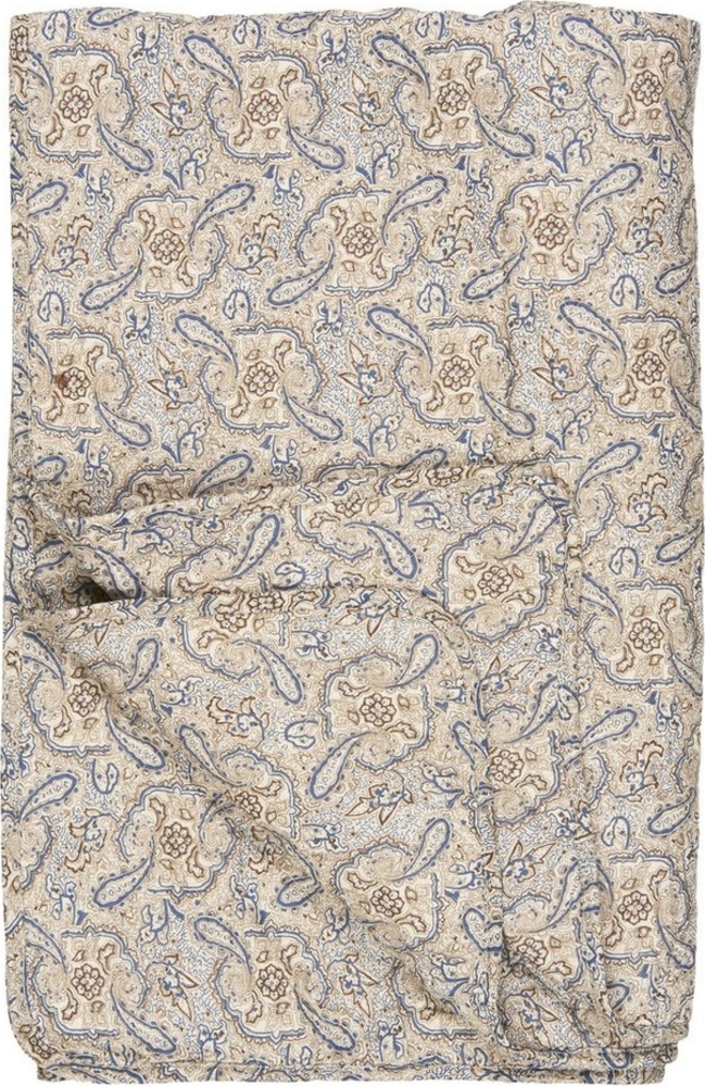 Ib Laursen - Decke Quilt Tagesdecke 180x130cm Paisleymuster Blau Braun 07950-00 Bild 1