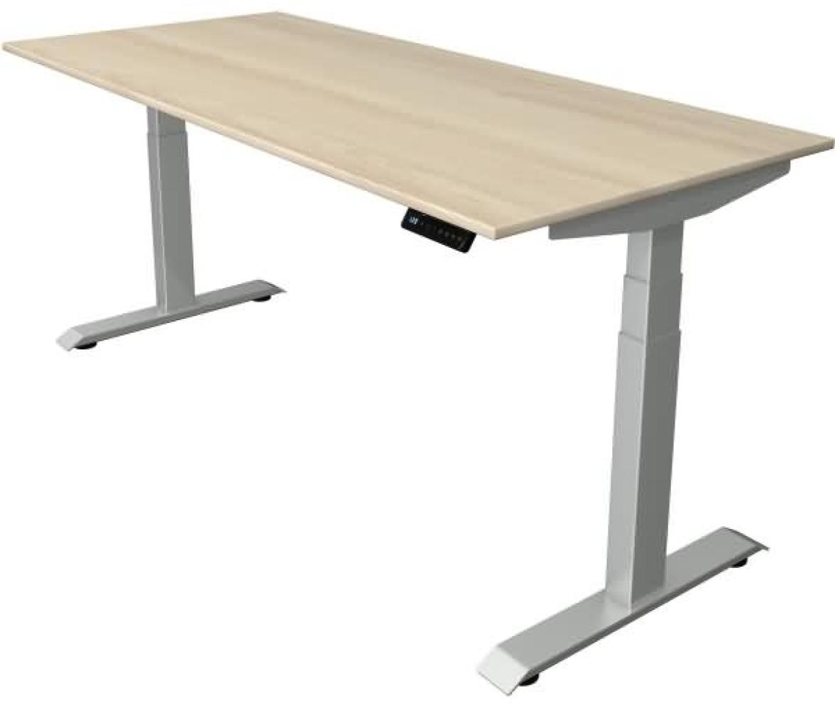 Kerkmann Schreibtisch Sitz-Stehtisch Move 4 silber 180x80x64-129cm elektr. höhenverstellbar ahorn Bild 1