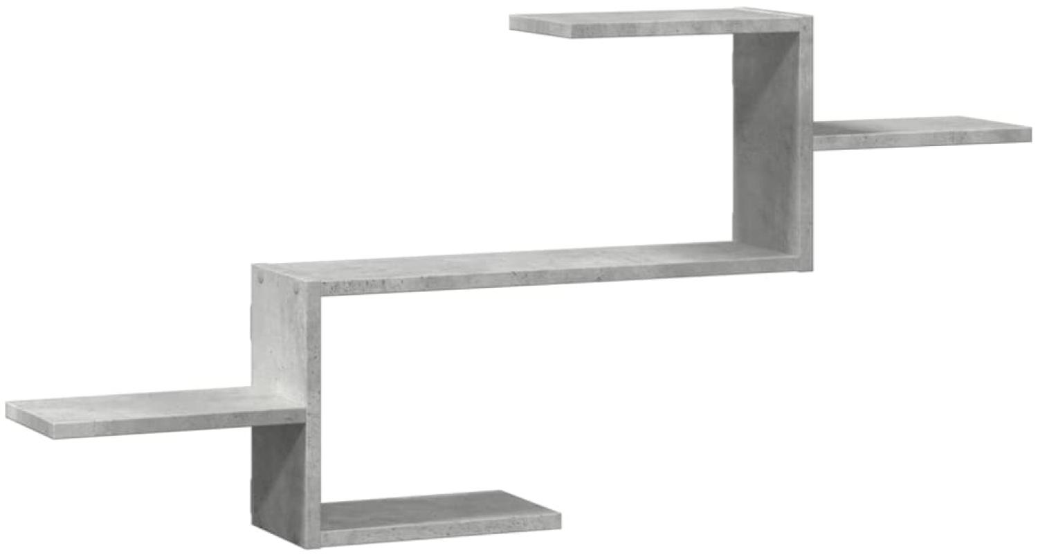 vidaXL Wandregal Betongrau 104x15x49 cm Holzwerkstoff 853203 Bild 1