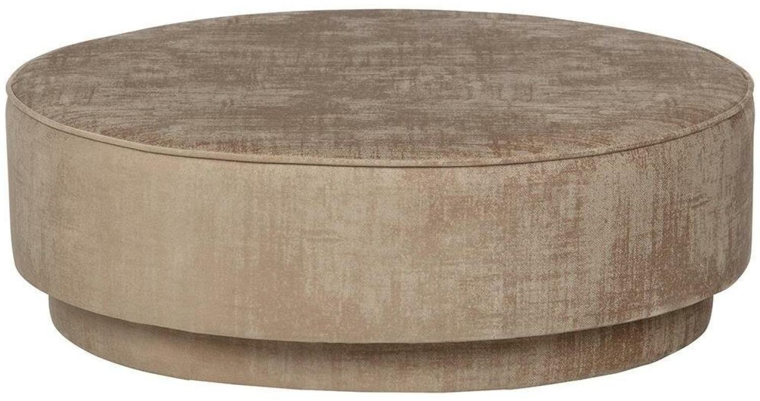 Hocker Pearl aus Samt, XL, Ø 80cm Bild 1