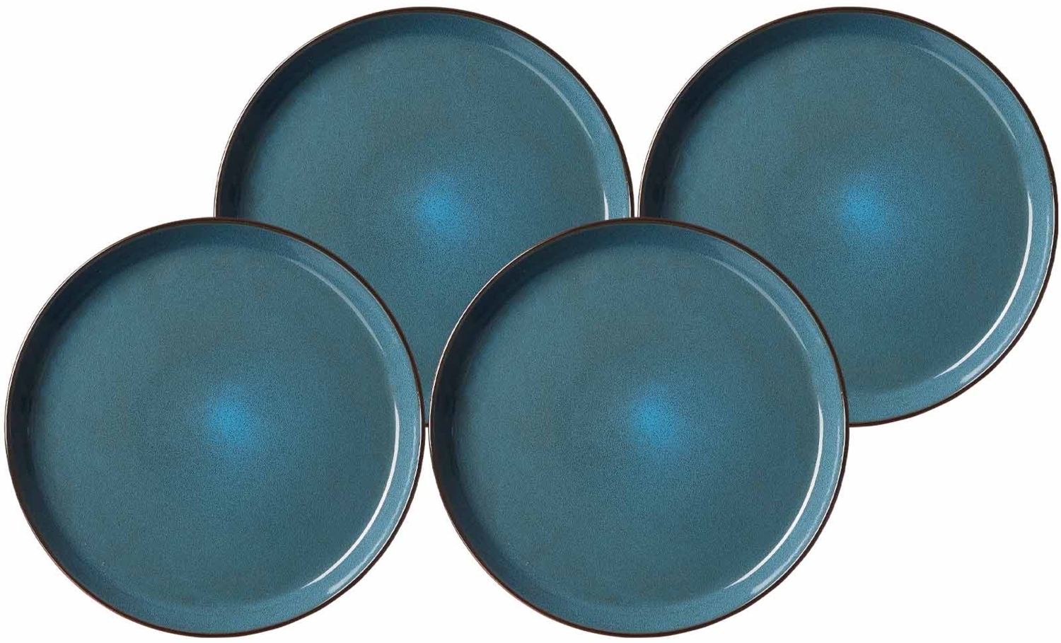 Ritzenhoff & Breker Visby Speiseteller ø 26,5 cm 4er Set dunkelblau - DS Bild 1