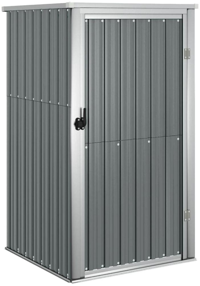 vidaXL Gerätehaus Grau 88x89x161 cm Verzinkter Stahl 316206 Bild 1