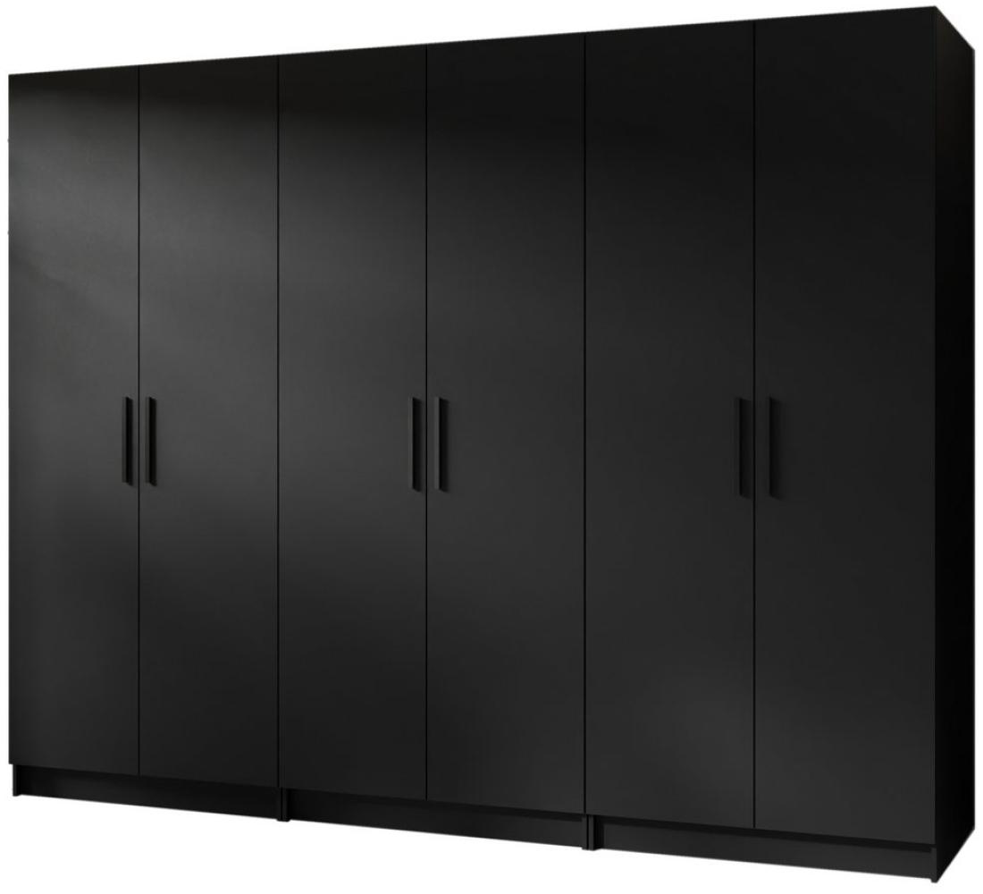 Compleo Kleiderschrank POLA, Großer Kleiderschrank für den Flur, Breite: 234 cm sechstürige Bild 1