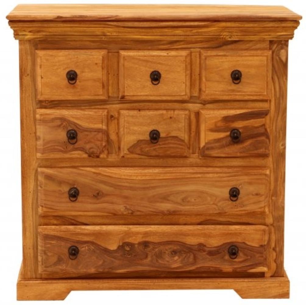 Kommode Jali 90x90x45 aus indischem Sheesham-Massivholz Bild 1